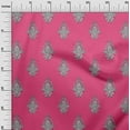 thumbnail image 2 of oneOone Cotton Cambric Fabric Leaves|Floral & Paisley Block Decor Fabric Printed BTY 56 Inch Wide, 2 of 4