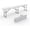 White, variant on QinaQin Portable Folding Bench,Plastic Foldable Bench HDPE BenchTop with Carrying Handle for Outdoor Picnic Camping Sports Activities,Black