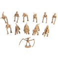 thumbnail image 1 of 12pcs Artificial Wild Life Dinosaur Skeleton Toy Set Plastic Play Toys Model Kit Children Holiday Gift, 1 of 9