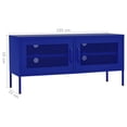 thumbnail image 2 of vidaXL 1 Piece Steel TV Stand Sideboard Media Console Cupboard, 2 of 9