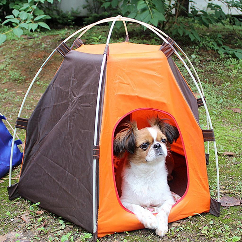 Giaone Puppy Tent Bed Teepee for Indoor Small Dogs House Foldable Shelter Photo Props Pet Tent House Bed