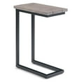 thumbnail image 4 of Skyler 18 inch Wide Solid Mango/Metal Industrial C Side Table in Birch/Black, Assembled, 4 of 12