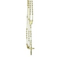 thumbnail image 2 of 14K Yellow Gold Rosary Necklace 3mm Bead Rosary Chain Necklace (16, 18, 20, 24 Inches), 2 of 3