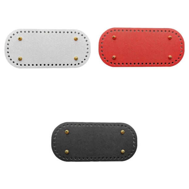 Bolsas de cuero DIY, alfombrilla inferior para clavos, inserto de cojín, piezas para hacer bolsos cruzados Blanco Rojo Negro
