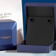 thumbnail image 5 of Gem Stone King 14K White Gold Black Diamond Stud Earrings for Women | 4.40 Cttw | Gemstone April Birthstone | Round 8MM, 5 of 6