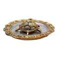 thumbnail image 3 of Elegant Golden Finish Metal Turtle Decorative Accent Plate with Artistic Figurine | Premium Crafted Tabletop Decor Piece | Decorative Showpiece for Home & Office, 3 of 4