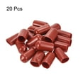 thumbnail image 2 of Uxcell 20pcs Round Rubber End Caps 0.31" Wine Red Cover Screw Thread Protectors, 2 of 4
