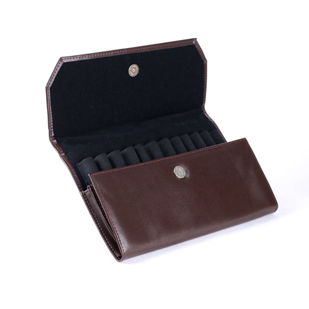 MOMOJIA Pen Bag 12 Compartments Soft Lining Magnetic Closure Design for Fountain Pen