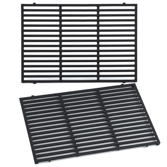 18.75" Grill Grates for Weber Genesis II 300 & Genesis II LX 300 Grills, Grill Parts for Weber Genesis 2 E310, Genesis II E310 315 335, Porcelain-Enameled Cast Iron Replacement Grates for Weber 66095