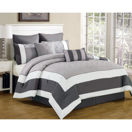 Spain 8 Piece Quilted Oversize Overfilled Comforter Set By Duck
