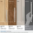 thumbnail image 3 of Amerock Coble 12-5/8 inch (320mm) Center-to-Center Polished Nickel Cabinet Pull, 3 of 6