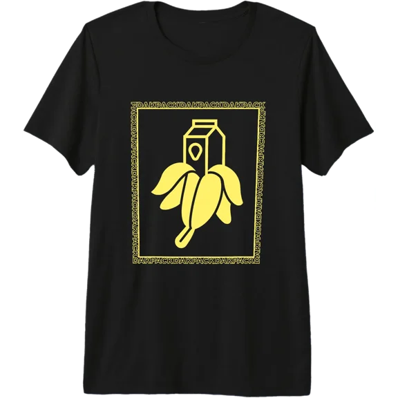 Milky Banana Funny Text Dakpack Vintage for Men Women Kids Premium Tri-Blend T-Shirt, Unisex T-Shirt