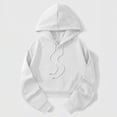 thumbnail image 4 of Neewe Women’s 2026 Fall Plain Long Sleeve Hoodie Pullover Sweatshirt Lightweight Casual Tops Blouse, 4 of 5