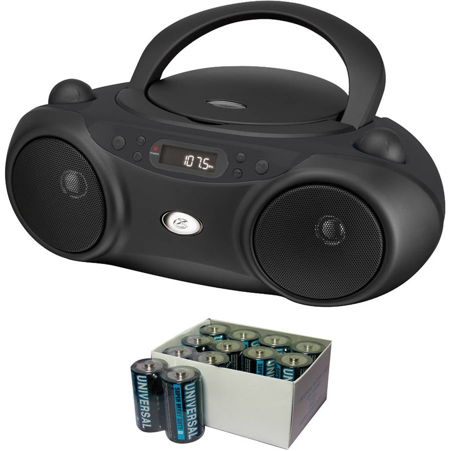 GPX BC232B Sporty CD Boom Box and UPG D5624/D5324/D5924 SuperHeavy