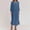 Navy, variant on DuoJiaJ Womens Casual Dress, Crew Neck Ruffled Long Sleeve Dresses Green S-5XL