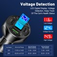 thumbnail image 2 of Cargador de Coche FLhrweasw 66W PD QC3.0 4 Puertos USB Tipo C Negro, 2 of 9