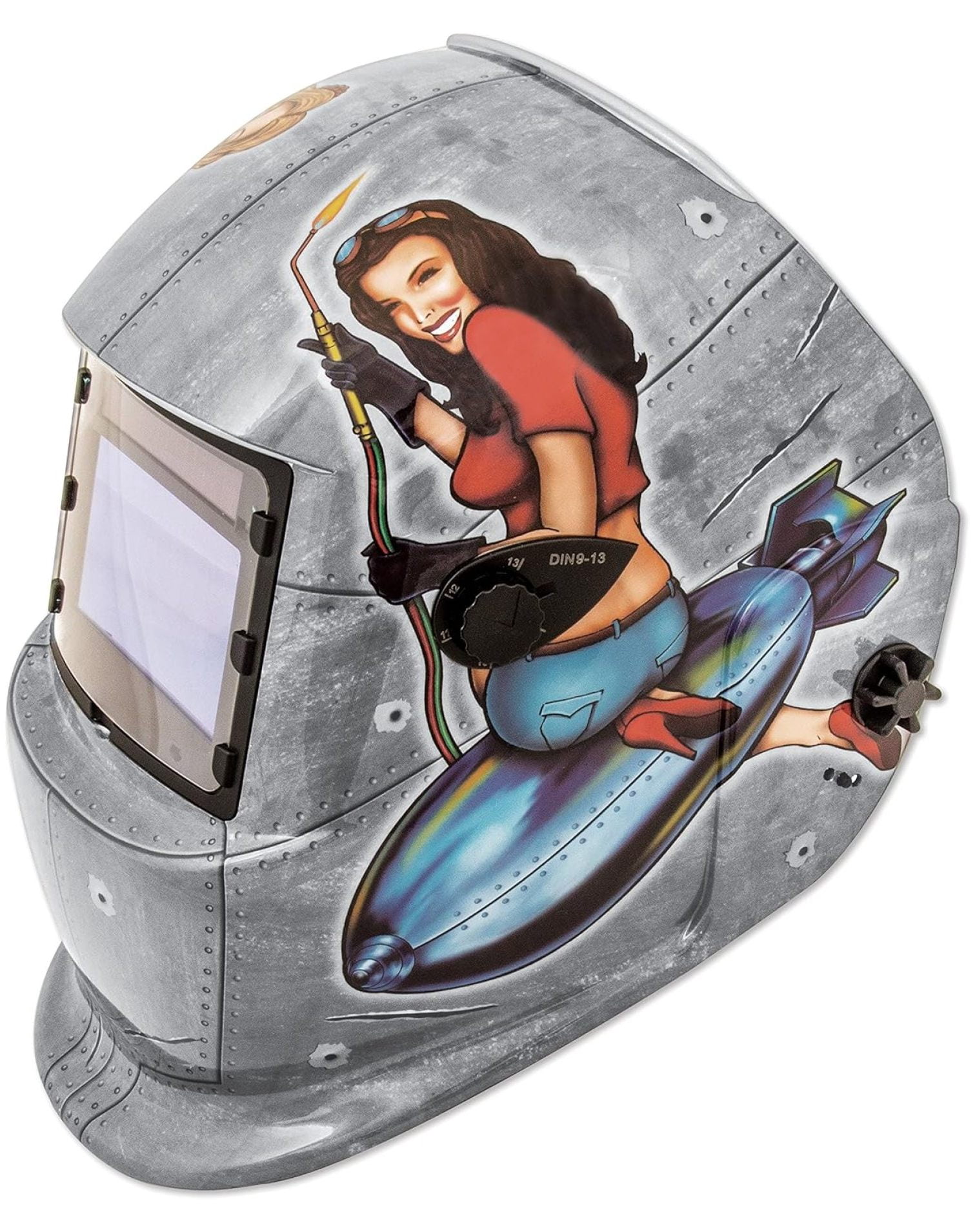 Titan Tools 41288 Solar Powered Auto Darkening Welding Helmet, One Size, Factory