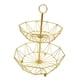 thumbnail image 1 of Cesta de frutas retro, soporte para frutero, decoración de mesa, soporte de alambre de hierro metálico. oro, 1 of 9
