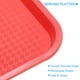 thumbnail image 3 of Bandejas de Plástico para Comida Rápida A Granel Unique Bargains Bandejas de Servicio Rectangulares 10' X 14' Rojo, 3 of 6