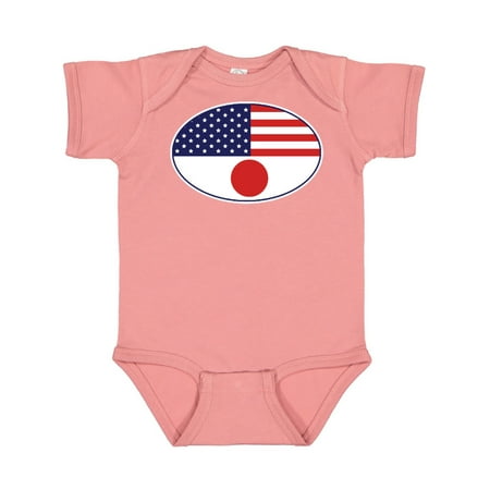 

Inktastic Japanese American Flag Gift Baby Boy or Baby Girl Bodysuit