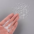 thumbnail image 4 of 1Bag 12/0 Grade A Round Glass Seed Beads Transparent Frosted Style AB Color Plated Clear AB 2x1.5mm Hole: 0.8mm 30000pcs/bag, 4 of 5