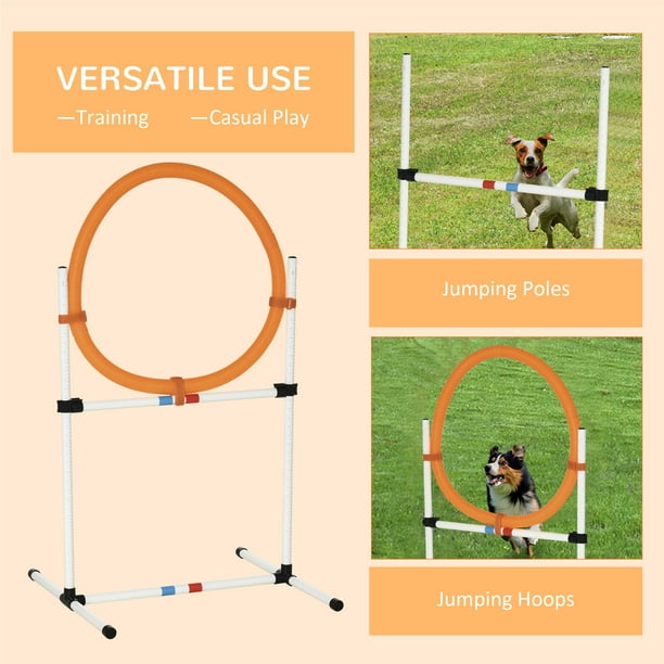 Pawhut dog obstacle 2025 agility training kit