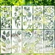 thumbnail image 1 of Fiudx Juego de Plantillas de Flores, 10 Piezas con Diseño de Textura de Hojas, Material Pet Duradero, Fácil de Usar, Versátil para Papel, Tela, Madera, Proyectos de Bricolaje, Ideal para Principiante, 1 of 5