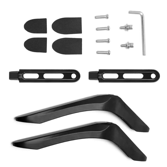 Matsuzay Base universal para TV, soporte elevador, altura ajustable, Base a prueba de arañazos, Base de acero para TV, patas del soporte de Sistemas de cine en casa