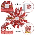 thumbnail image 3 of Lazos rizados navideños AIMUDI de 10 cm, 6 unidades, rojo/blanco, 3 of 7