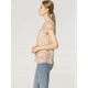 thumbnail image 4 of blusa de gasa con mangas casquillo ligera con volantes para mujer Albaricoque XL, 4 of 6