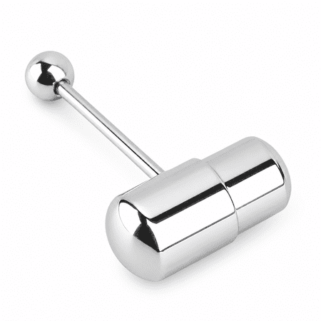 FLORNIX 1Pc Cool Vibrating Barbell Tongue Rings Bars Piercing Stainless Steel Body Jewelry
