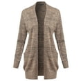 thumbnail image 1 of FashionOutfit Women's Casual Solid Open Front Raglan Long Sleeve Cardigan with Pockets, 1 of 4