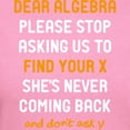 thumbnail image 3 of CafePress - Dear Algebra T Shirt - Women's Traditional Fit Dark T-Shirt, 3 of 4