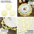 thumbnail image 4 of Efavormart 6 Pack | 13" Metallic Gold Foil Laser Cut Geometric Star Placemats, Disposable Cardboard Dining Table Mats - 700 GSM, 4 of 11