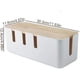 thumbnail image 4 of Caja de cable, caja de gestión de cables, caja organizadora de cables, caja de escritorio, toma de TV, computadora, USB para cubrir y ocultar en el hogar y la oficina, 4 of 8