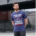 thumbnail image 4 of Funny Valentine's day I only love video games and my mom Tee shirt Son T-shirt (Large Military Green), 4 of 6