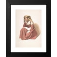 thumbnail image 2 of Pierre Louis Dubourcq 11x14 Black Modern Framed Museum Art Print Titled - Seated Italian Peasant Woman (Mid-19th Century), 2 of 5