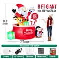 thumbnail image 6 of Ayieyill 8FT Christmas Inflatables Outdoor Decorations, Blow up Yard Decoration (Santa Claus with Big Gift Bag), 6 of 10