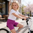 thumbnail image 6 of Tfken Kids Toddler Jean Shorts For Teen Girls Summer Elastic Waist Solid Color Slim Shorts Casual Trendy Daily Wear Teen Classic Denim Shorts Red, 6 of 6