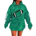 thumbnail image 1 of Mode Femme à Capuche Imprimé Manches Longues Chandail à Cordon Confortable Décontracté Mode Urbaine Tops, 1 of 5