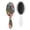 White-467, variant on Ethnic Tribal Hair Brush with Natural Earthy Pattern, Detangler Comb with Soft Bristles, Artistic Nordic Style Brush for Home or Travel