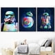 thumbnail image 2 of Póster de Star Wars con impresiones de R2-D2 de acuarela de ciencia ficción para niños, regalo de cumpleaños, pintura en lienzo, imágenes de BB-8 de Robot para decoración de habitación de niños, 2 of 4