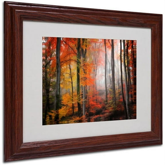 Trademark Fine Art "Wildly Red" Canvas Art by Philippe Sainte-Laudy, Wood Frame