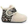 thumbnail image 3 of L-RUN Toddler Slippers High Top Winter Boys Girls House Shoes Beige, 3 of 6