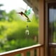 thumbnail image 5 of CaiYueKe Handmade Metal Wind Chime Garden Art Outdoor Decor Bells Soothing Sound Patio Hanging Ornament Creative Crafted Glass Painted Home Yard, 5 of 6