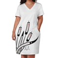thumbnail image 3 of Pasan - Vestido holgado con bolsillos y cola de gato para mujer, vestidos de verano 2025, vestido de verano para mujer 2025, 3 of 7