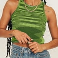 thumbnail image 2 of Gibobby Camiseta sin mangas para damas diarias(Verde,G), 2 of 5
