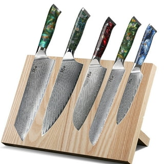 5-Piece Imperion Damascus Knife Block Set