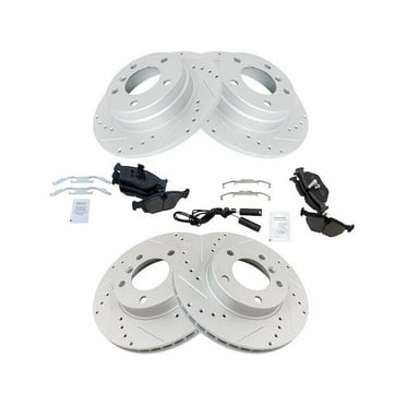 Front and Rear Brake Pad and Rotor Kit - Compatible with 1998 - 1999 BMW 323i
