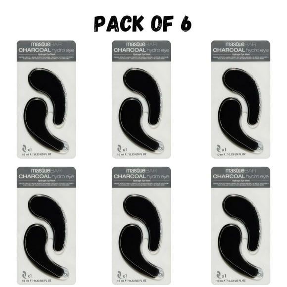 Masque Bar Patchs pour les Yeux Hydro Gel Charbon, 6 Paires